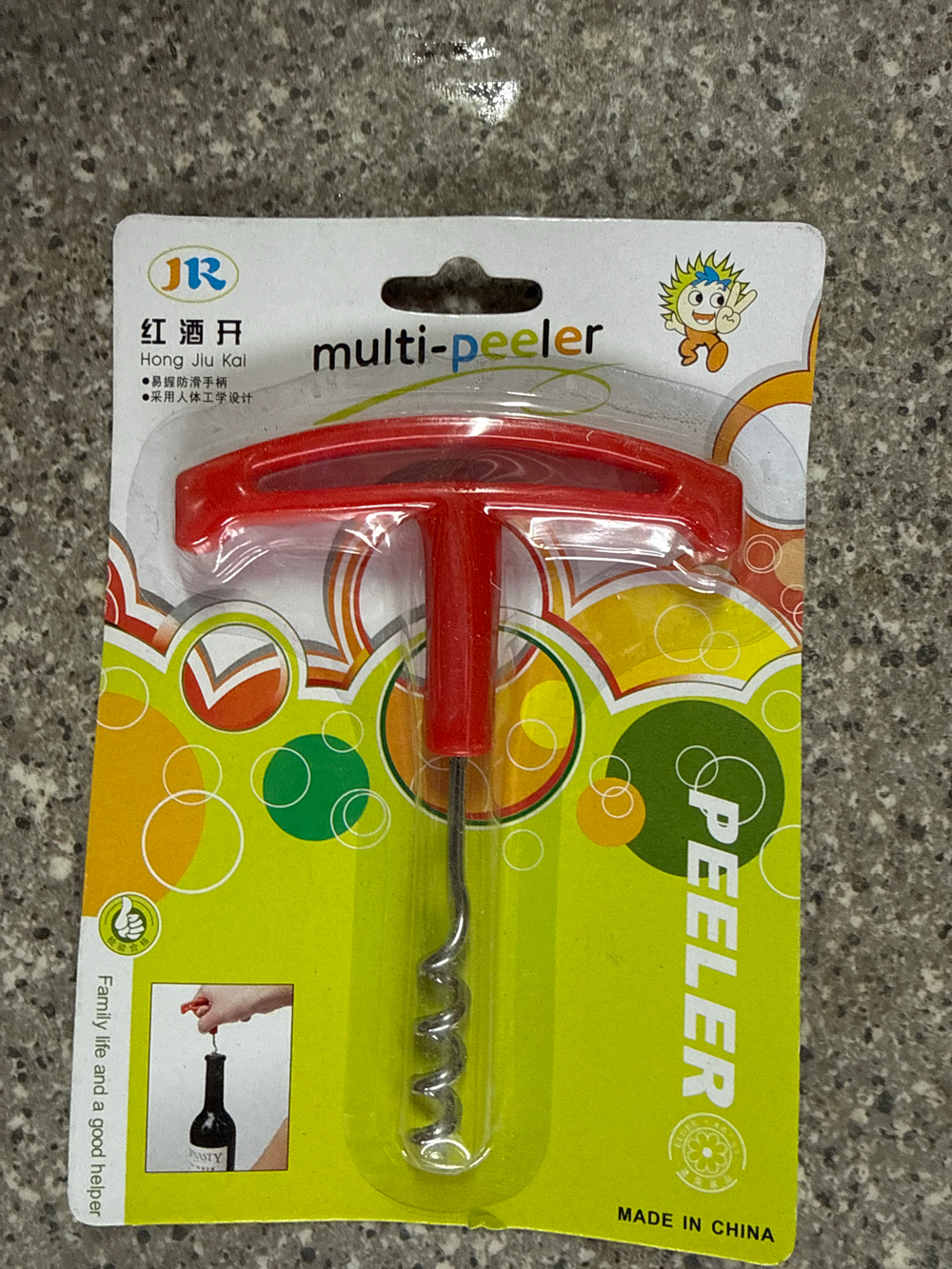 Штопор блистер пластиковый NO:703