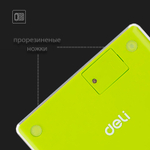 Калькулятор настольный DELI "1589" 12 разрядный, 166х104х15  мм, зеленый