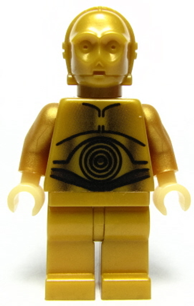 Минифигурка LEGO sw0161 C-3PO (Перламутровый)