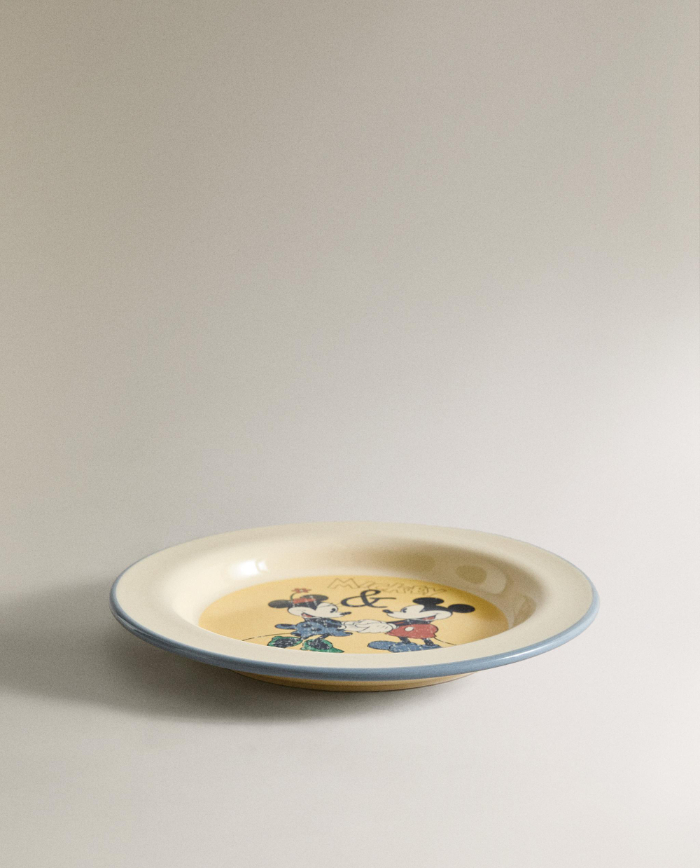 Zara Home тарелка из каменной керамики, цвет разноцветный, 20 см