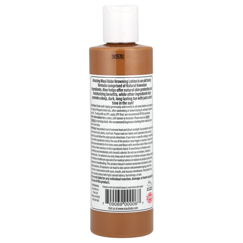 Maui Babe, Amazing Browning Lotion, лосьон для загара, 236 мл