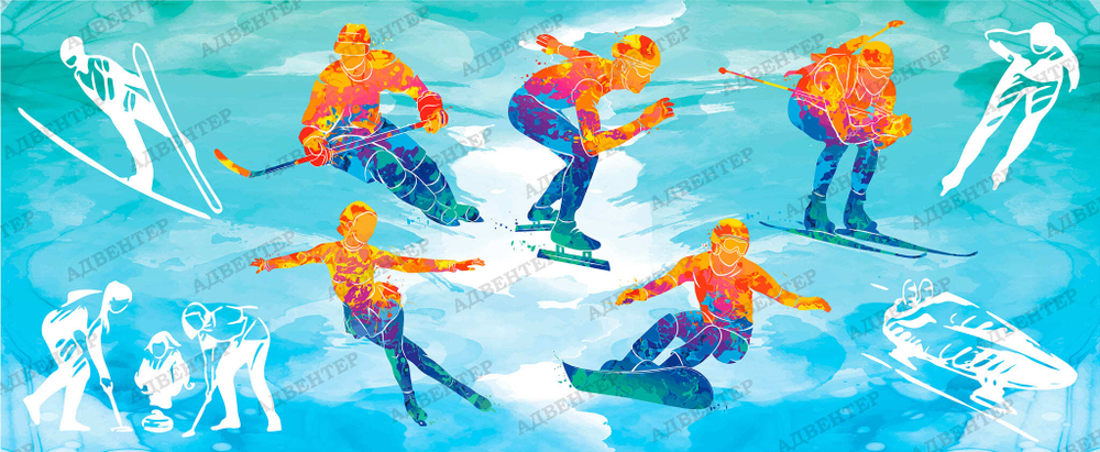 Баннер Зимние виды спорта 2091