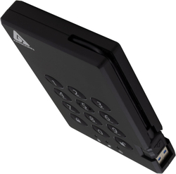 Apricorn Aegis Padlock 500GB — Аппаратно-шифруемый внешний жесткий диск Военное шифрование AES 256-bit XTS и защита от физического взлома