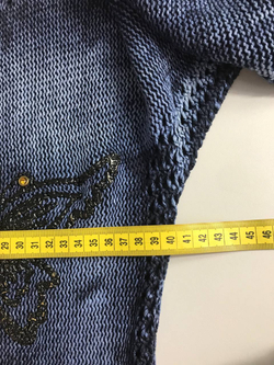 Джемпер оригинальной вязки, визуально 44/46 размер