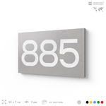 Номер на дверь 885, табличка на дверь для офиса, квартиры, кабинета, аудитории, склада, серая 120х70 мм, Айдентика Технолоджи