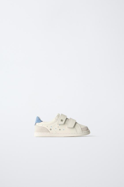 ZARA КОЖАНЫЕ КЕДЫ, БЕЛЫЙ