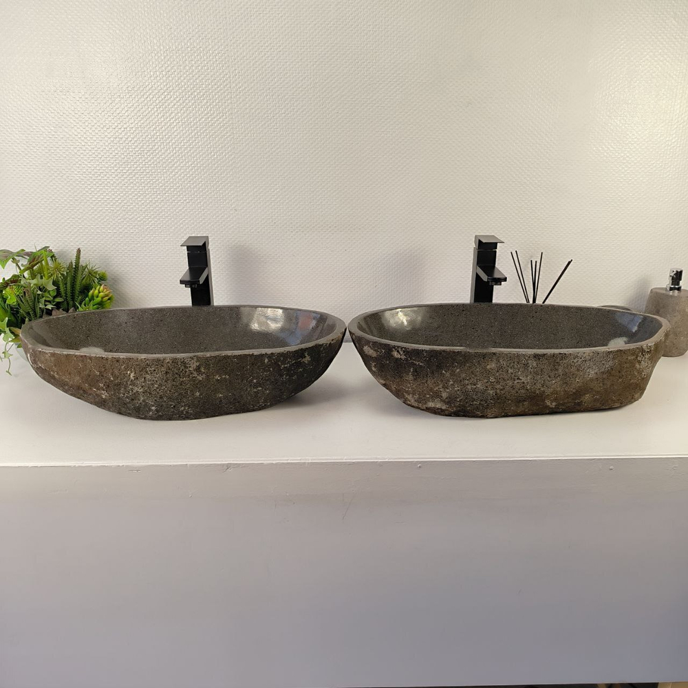 Раковина из речного камня ПАРА! RS-65544 65*33*15 0866