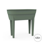 Горшок на ножках для рассады EDA 48 л, зеленый