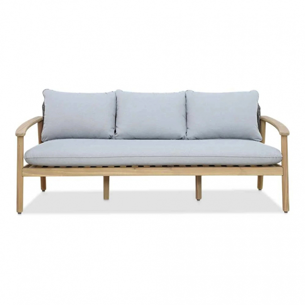 Диван деревянный трехместный с подушками Freeport