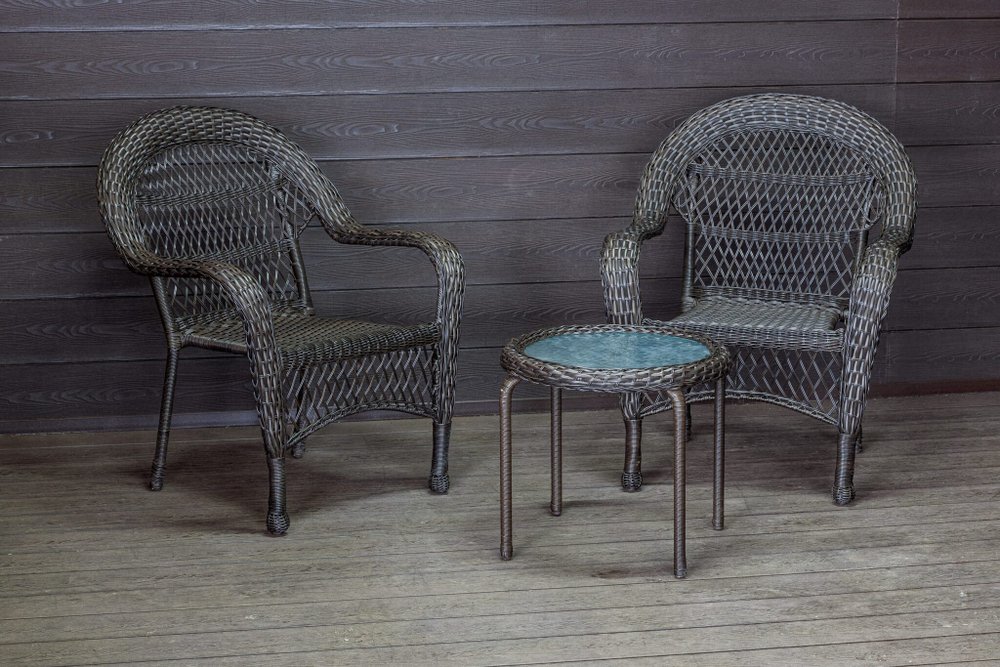 Садовый комплект из искусственного ротанга Мэдисон НЬЮ (Medison NEW) Balcony set с круглым столиком без подушек