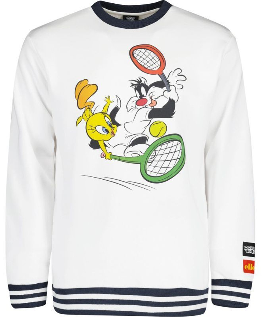 Мужская кофта теннисная Ellesse Sidaloon Sweatshirt - white