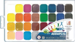 Акварель медовая "Классика" 32 цвета, без кисти, пластик (Луч)