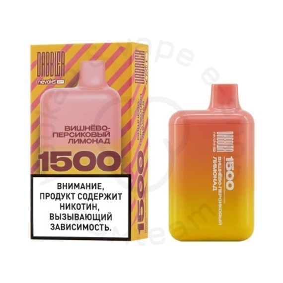 Одноразовая ЭС DABBLER 1500 с ароматом вишнёво-персикового лимонада, 20 мг/см3, 3 мл (М)
