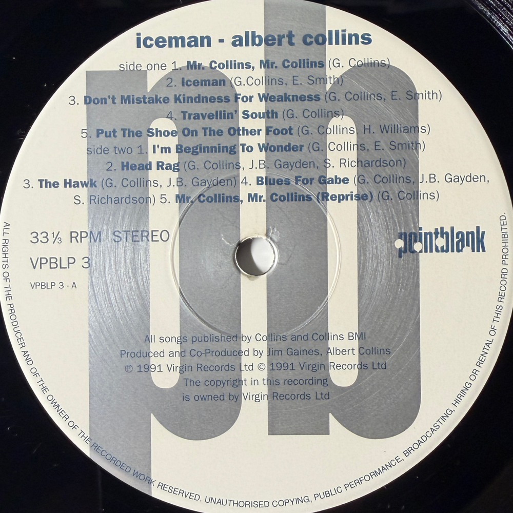 Albert Collins - Iceman (Англия 1991г.)