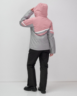 Горнолыжный костюм женский зимний серого цвета 02808Sr