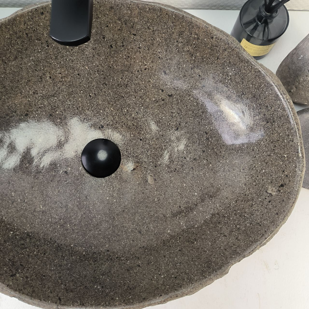 Каменная раковина из речного камня RS-05247 (61*41*15) 0863 из натурального камня