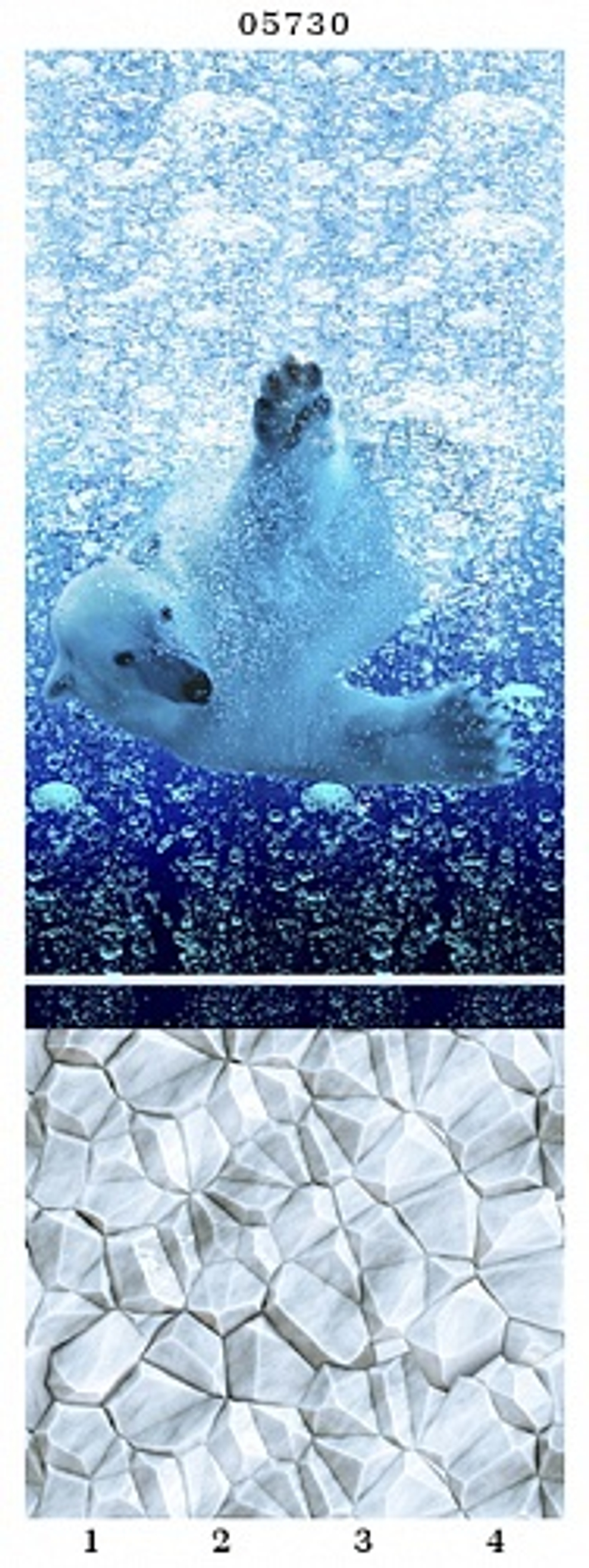 Панель ПВХ фотопечать 3D Panda Атлантика 2700х250 мм