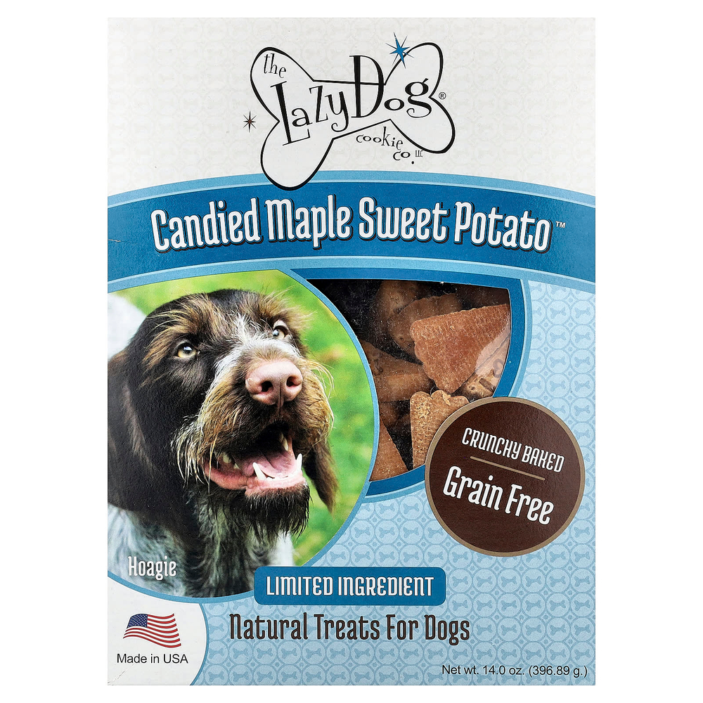 Lazy Dog Cookie, натуральные лакомства для собак, Candied Maple Sweet Potato™, 396,89 г (14 унций)