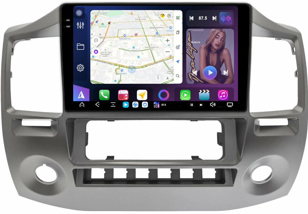 Магнитола для ГАЗ Соболь Бизнес, Газель Бизнес 2010-2017 (климат) - FarCar GX9-9546BC монитор 9.5" 2K QLED на Android 14, TS20, 6+128Гб, CarPlay, 4G SIM-слот