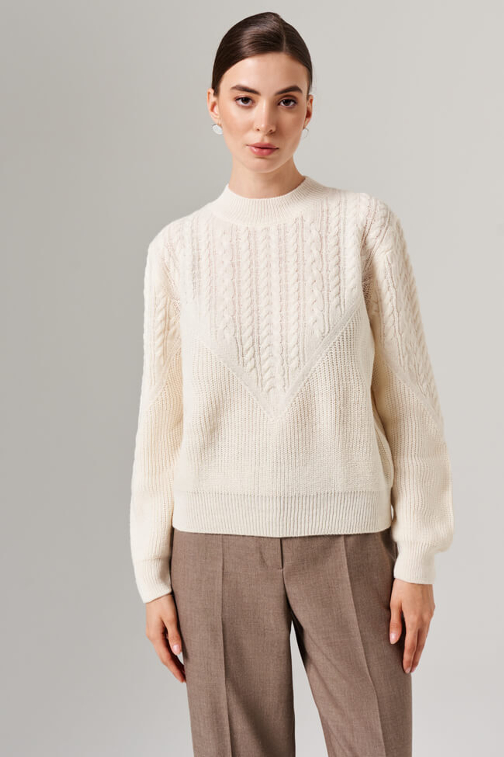 23094 Джемпер женский (молочный)