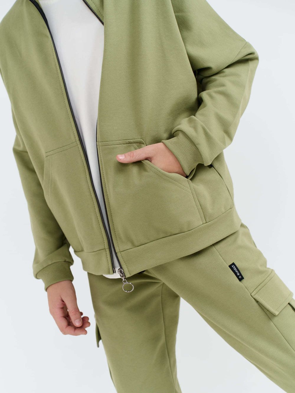 Костюм облегченный с олимпийкой "Олива" 7+