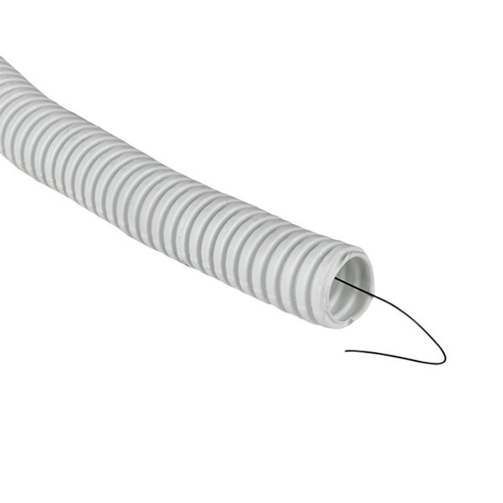 Труба гофр. ПВХ с протяжкой d16 мм (100 м) белая EKF-Plast (100.00 шт.)
