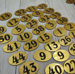 Нумерация для гардероба 100шт (овал)