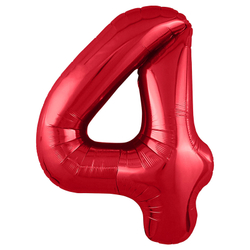 Фольгированная цифра, цвет Красный 102 см
