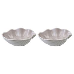 Набор из 2 салатников Cockle серого цвета из коллекции Sea treasures