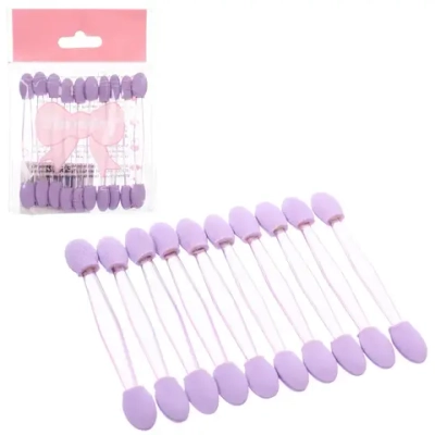 Аппликаторы для макияжа 10шт «ЭФФЕКТО», цвет фиолетовый, 7,5см