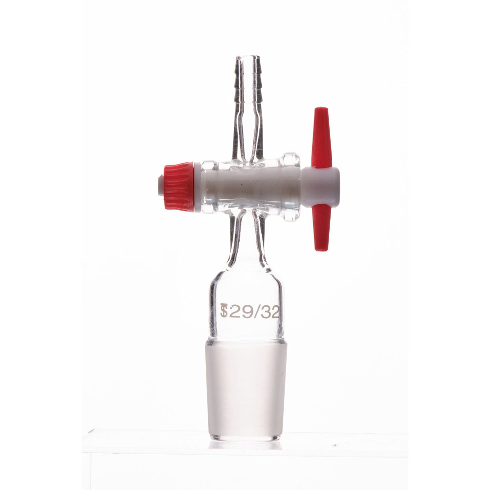 Керн 29/32 с прямым отводом, с краном PTFE