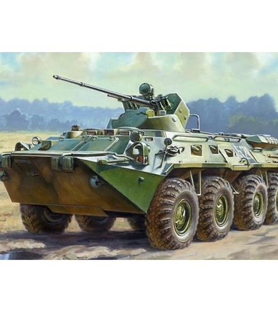 Сборная модель ZVEZDA Российский бронетранспортер БТР-80А, 1/35
