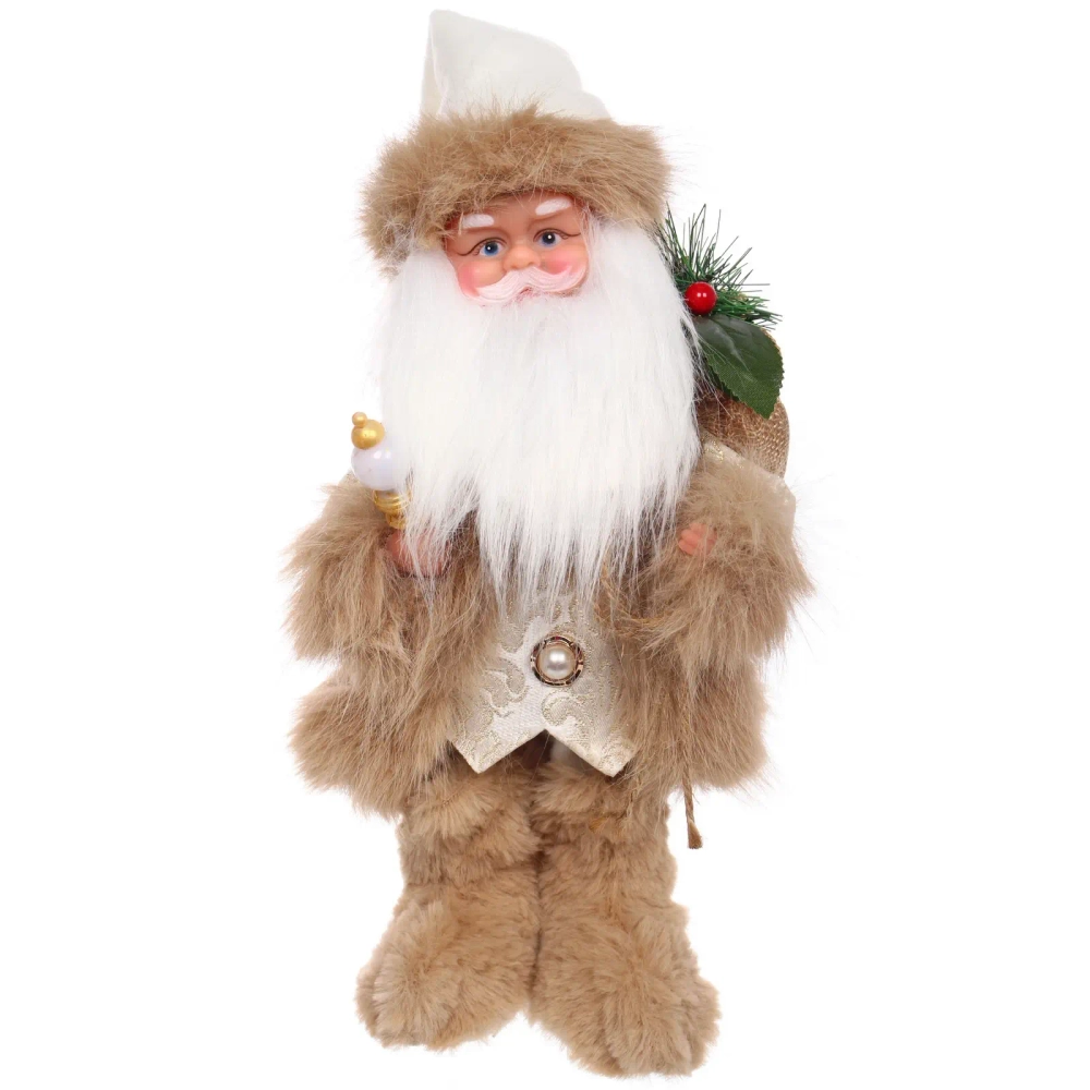 Дед Мороз - Лесовичок «Волшебная борода» 30 см, Шампань