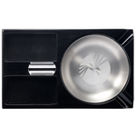 Пепельница Colibri Windsor на 3 сигары, Черное дерево AT200C1