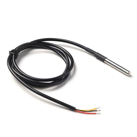 Датчик температуры в корпусе из нержавеющей стали 3 метра DS18B20 для Ардуино (герметичный)