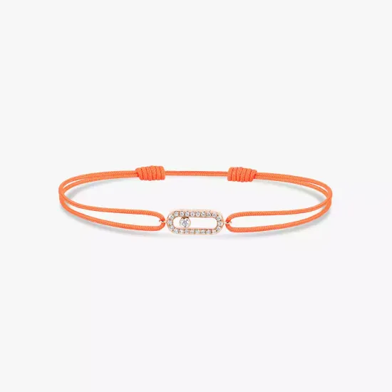 Messika Move Uno orange cord bracelet