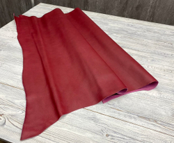 Vacchetta Framboise (1,4-1,6 мм), цв. Бордовый, натуральная кожа