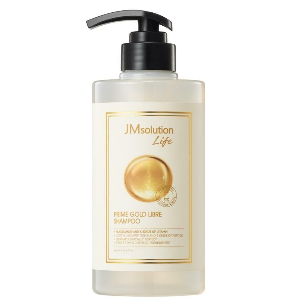 Шампунь для поврежденных волос JMSOLUTION Life Prime Gold Libre Shampoo 500 мл