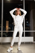 Спортивный костюм белый двунитка оптом