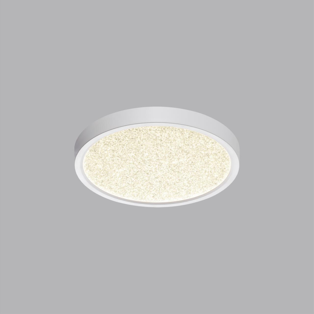 7661/18L MITRA LED SN 555 Светильник пластик/белый LED 18Вт 3000/4000K D230 IP40 OMEGA WHITE