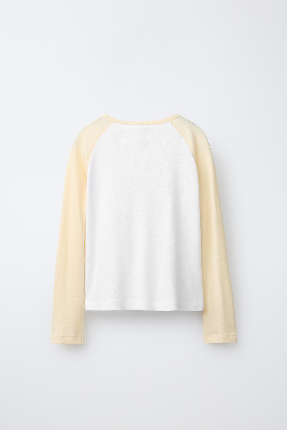 ZARA ФУТБОЛКА С РУКАВАМИ РЕГЛАН, ЖЕЛТЫЙ