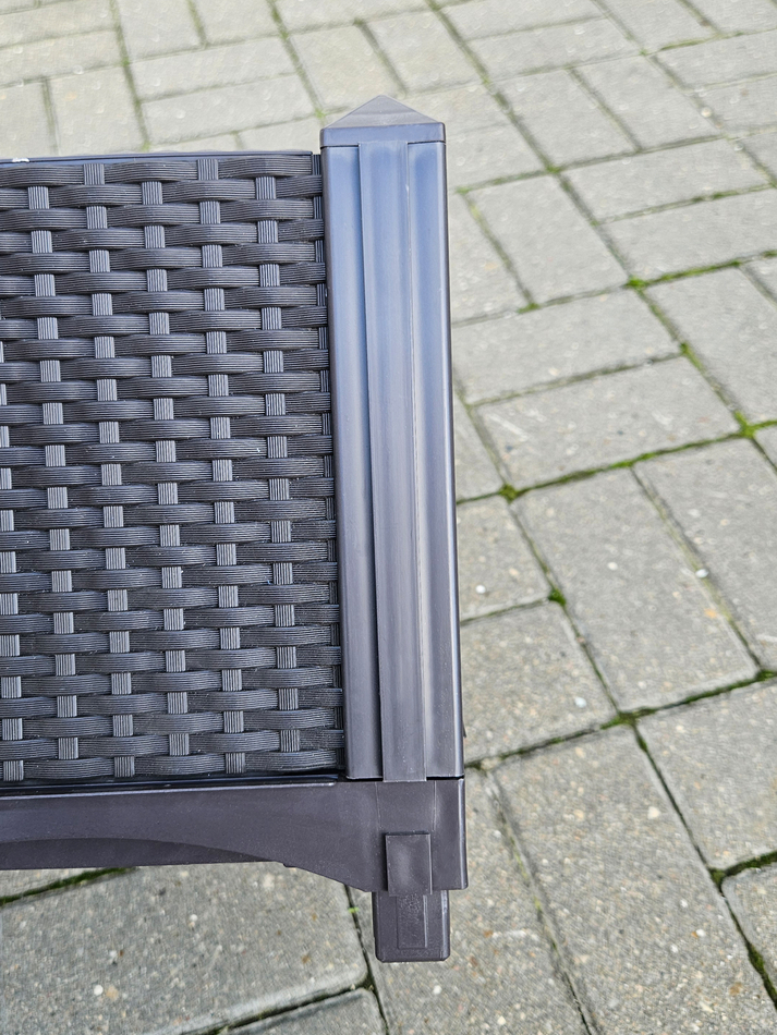 Кашпо ротанг разборное 25см коричневое