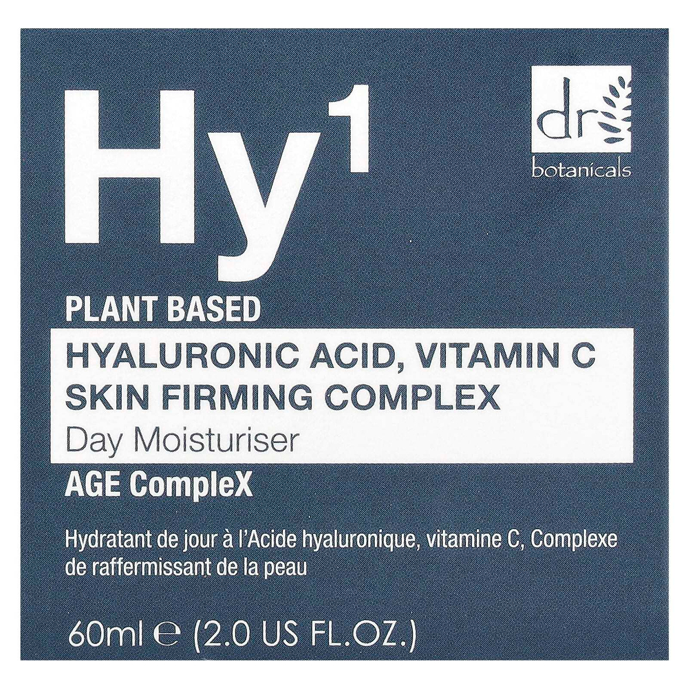 Dr. Botanicals, Hy¹, гиалуроновая кислота, дневной увлажняющий комплекс с витамином C для повышения упругости кожи, 60 мл (2 жидк. унции)