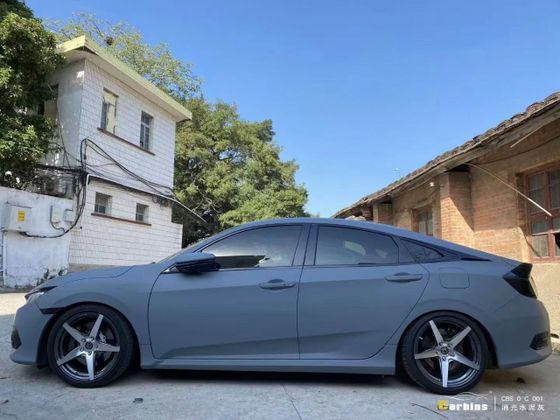 Плёнка матовая серая 0&#39;C Matte Cement Gray Carbins 10 погонных метров