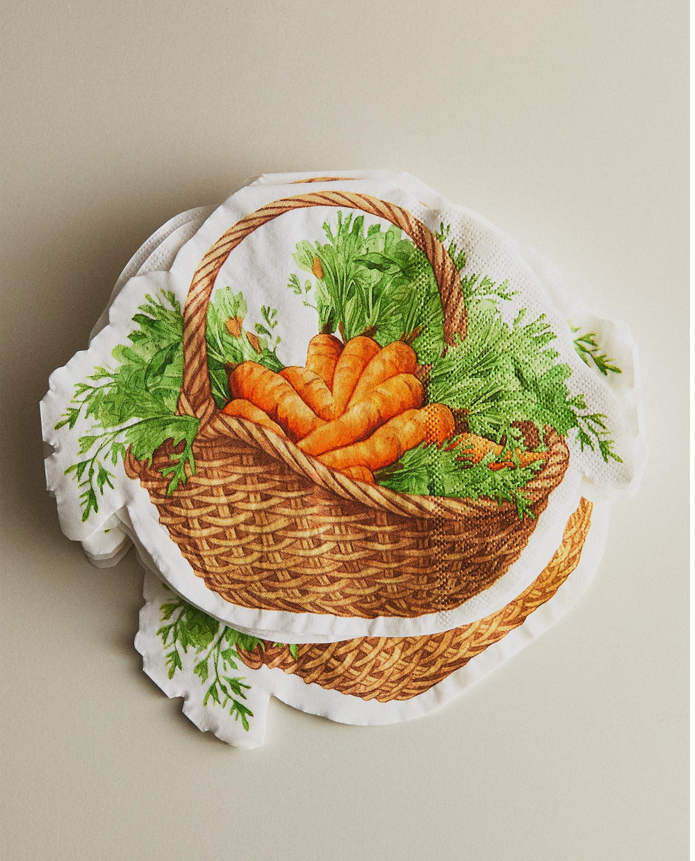 Бумажные салфетки Zara Home, бежевый, 20 шт., 6281/022