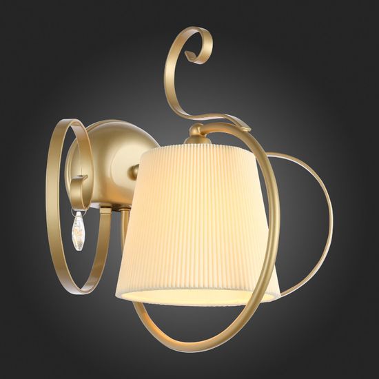 SL177.201.01 Светильник настенный Золотистый/Белый E14 1*40W AZZURRO