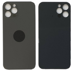 Задняя крышка для Apple iPhone 12 Pro Серый (стекло, широкий вырез под камеру)