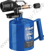 ЗУБР САМОТЛОР СМ-15, 1.5 л, чугунный эжектор, Паяльная лампа, Профессионал (40650-1.5)