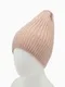 Шапка женская зимняя, цвет пудра, размер 52-56
