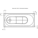 Акриловая ванна Aquanet Lotos 170x75 (с каркасом)